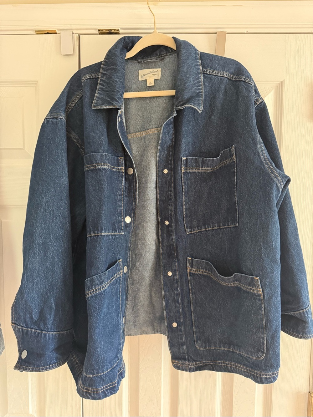 Universal Thread Blue Denim Jacket with Collar